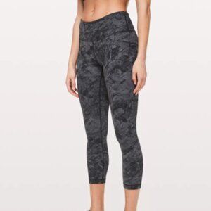 Lululemon Wunder Under Crop 21" Leggings Mid Rise Active Pants - 8